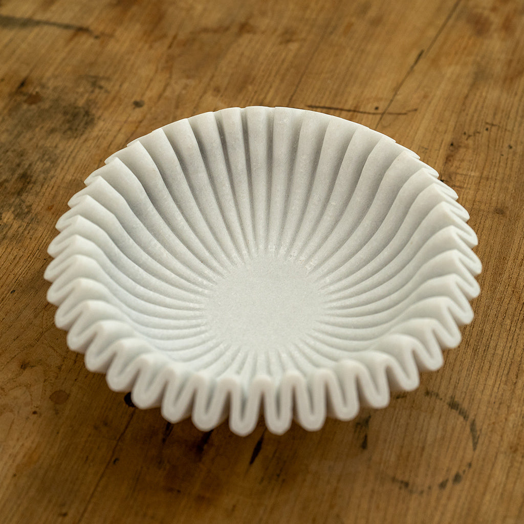 Marble Bowl Ruffled