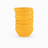 Orange Soup Bowls - Set of 6