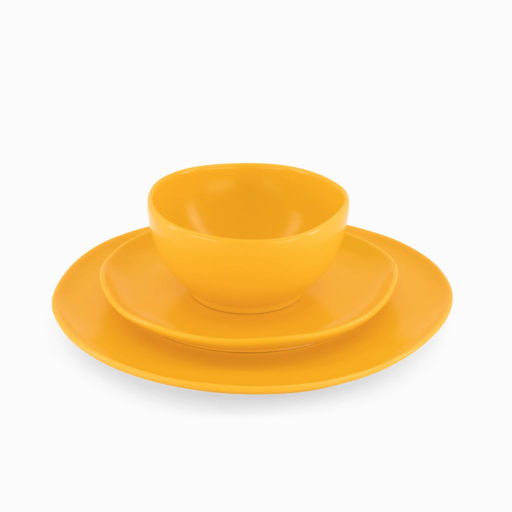 Orange Salad Plates - Set of 6