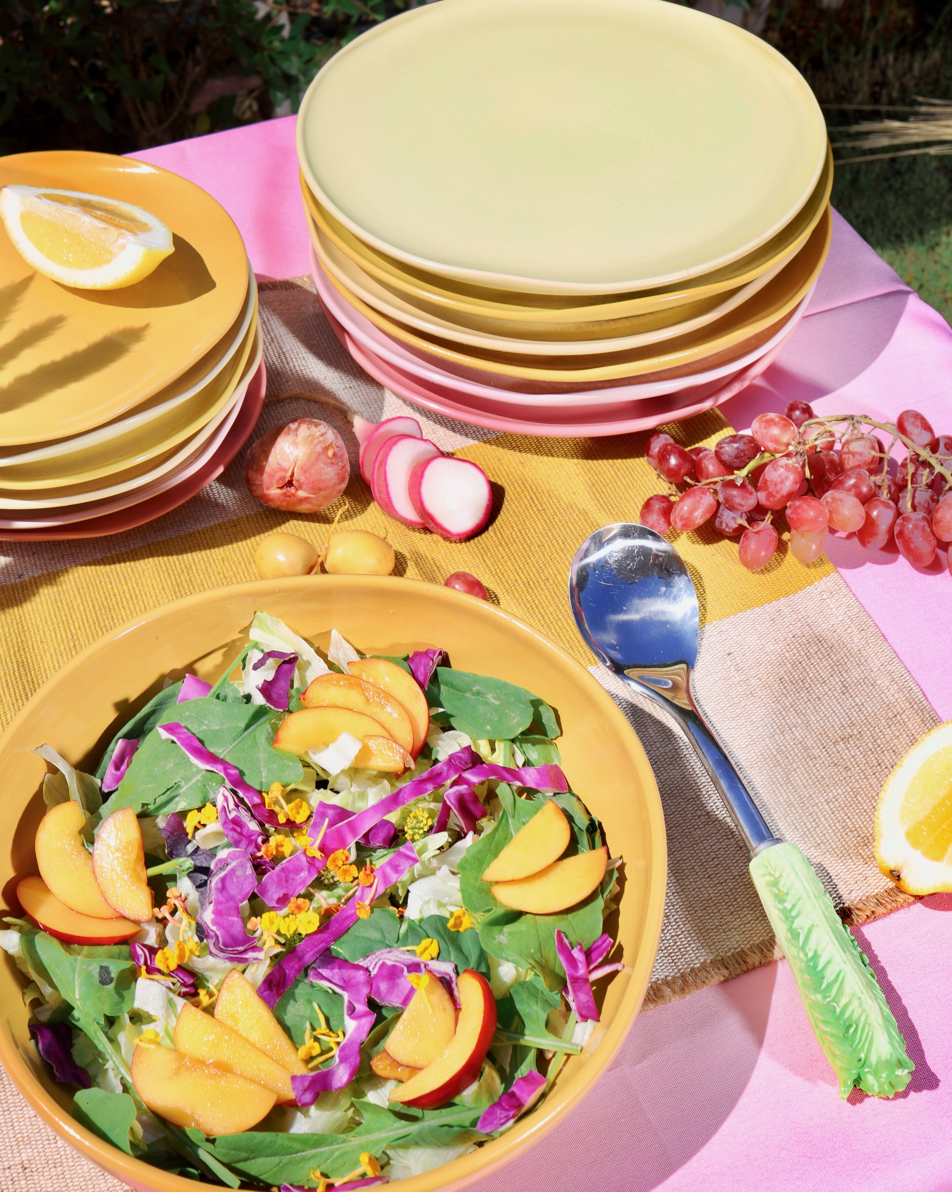 وعاء تقديم برتقالي - صغير