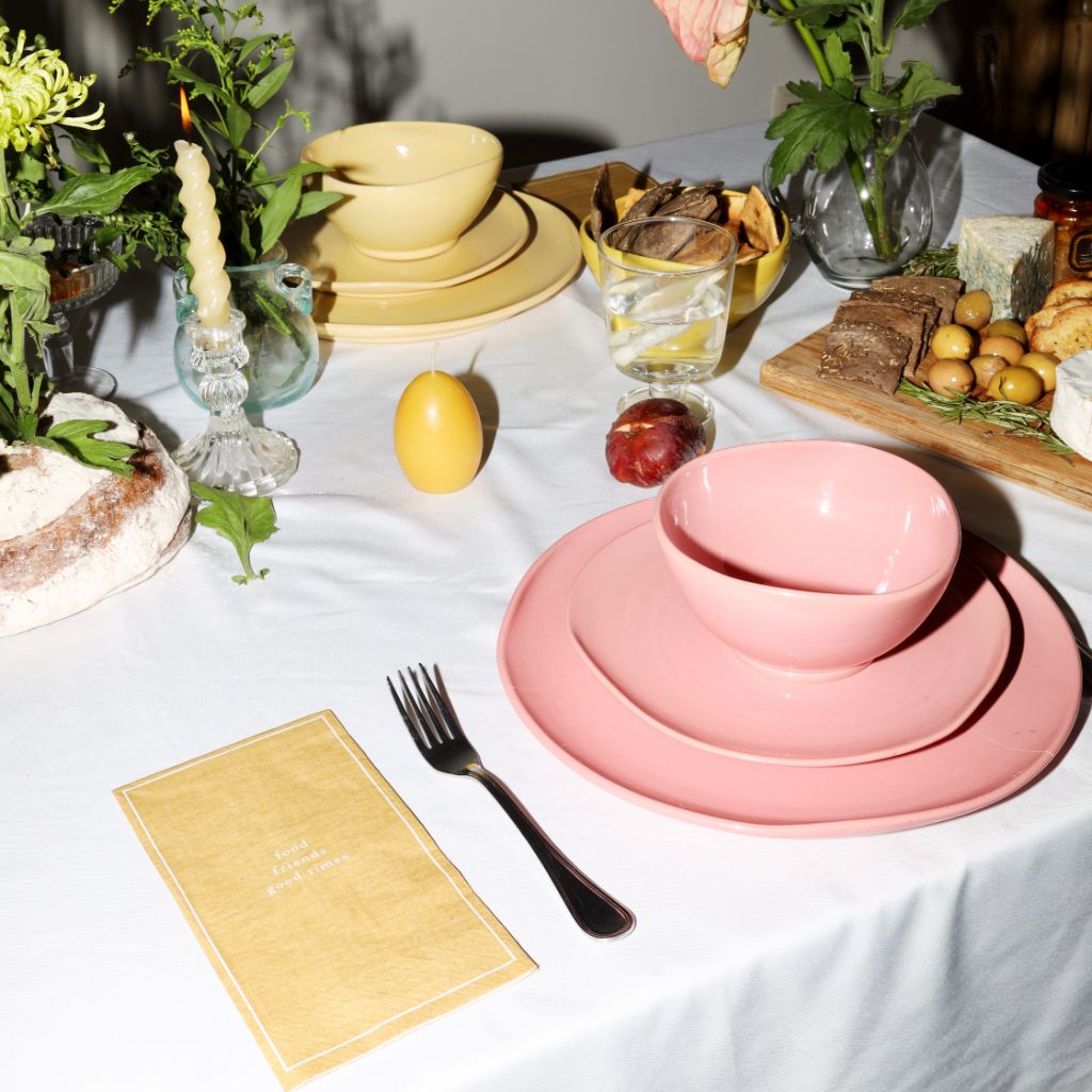 Pink Salad Plates - Set of 6