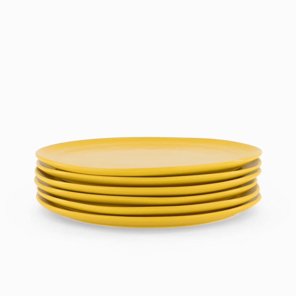 Yellow Dinner Plates - Set of 6