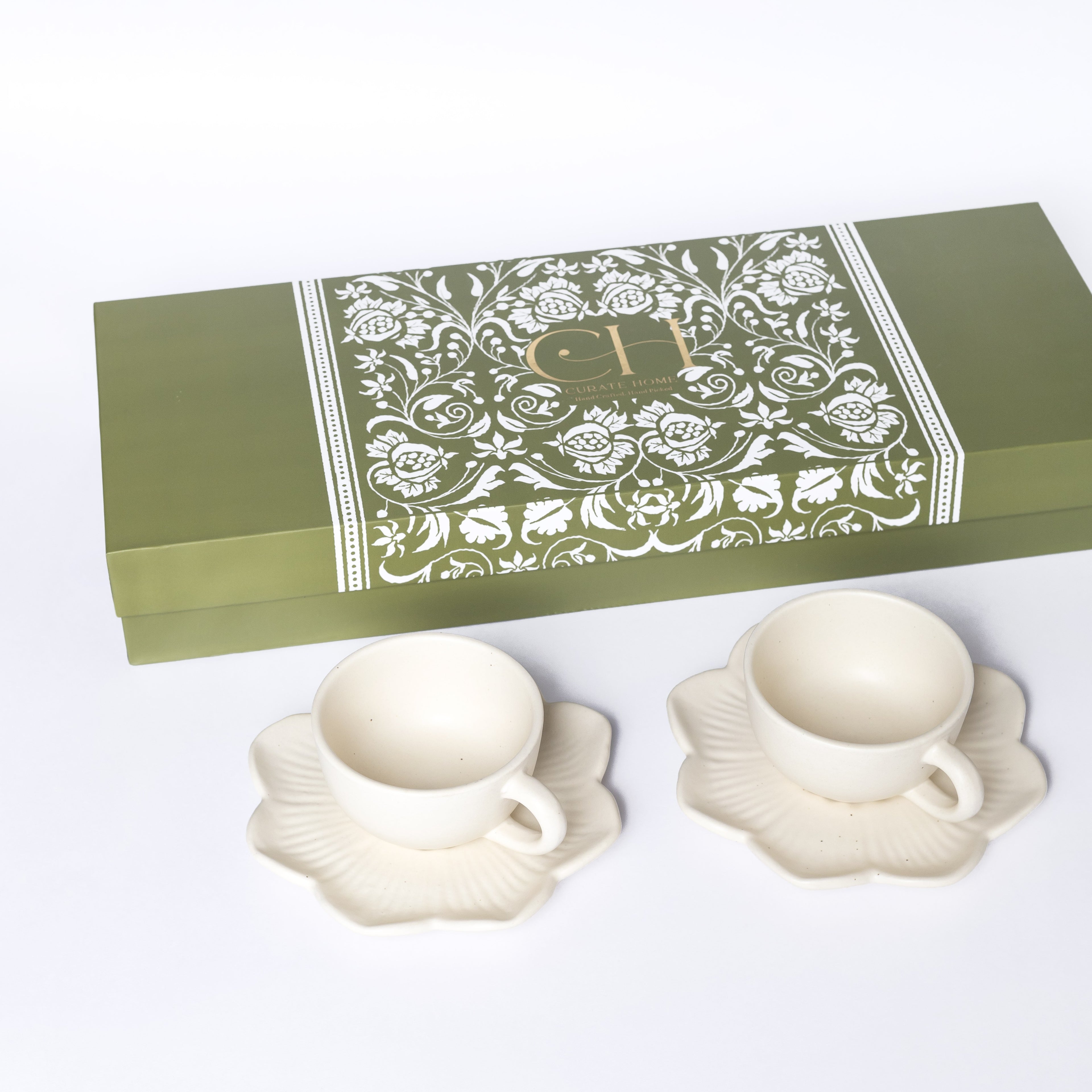 Flower Teacup & Saucer Set