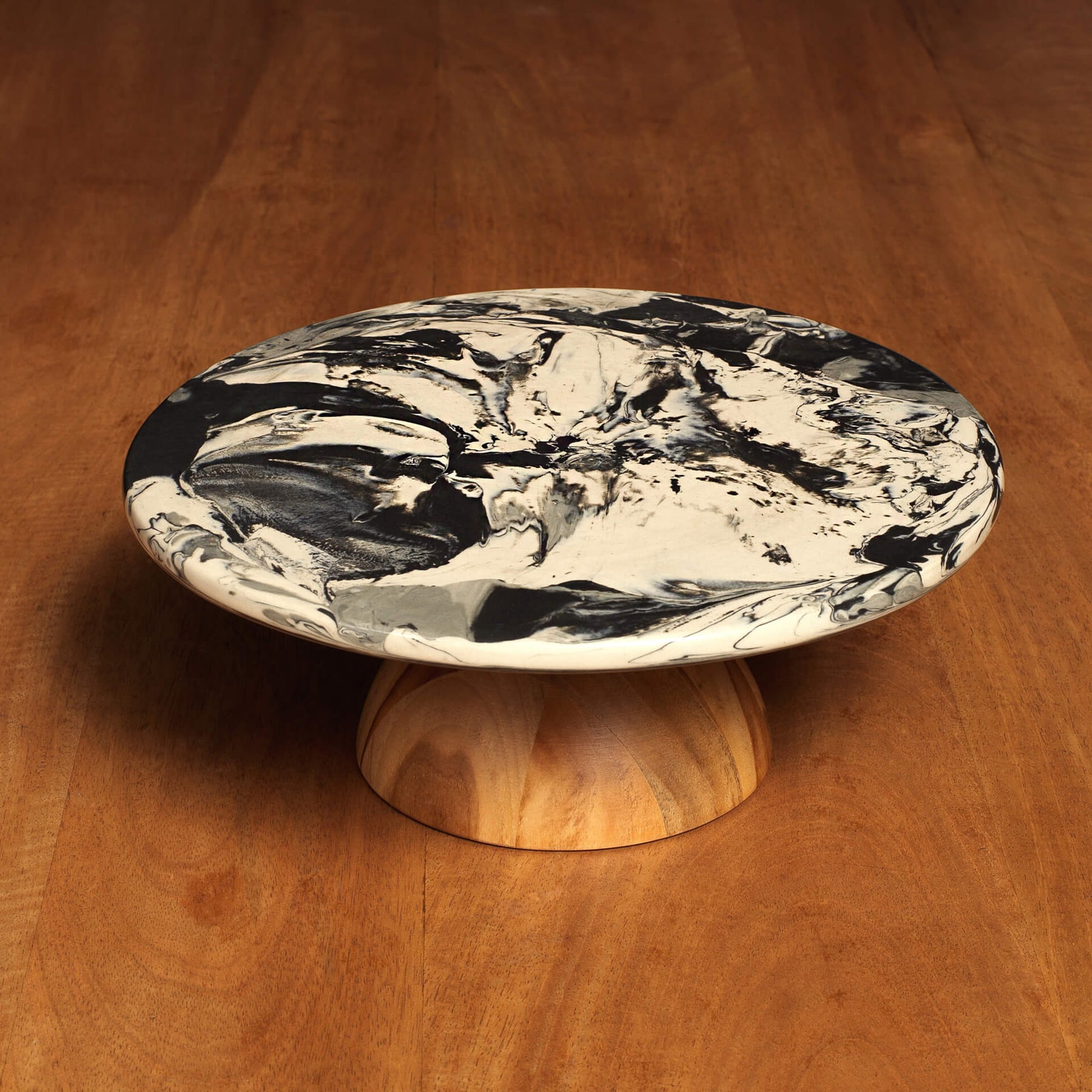 Marbled Ceramic Cake Stand