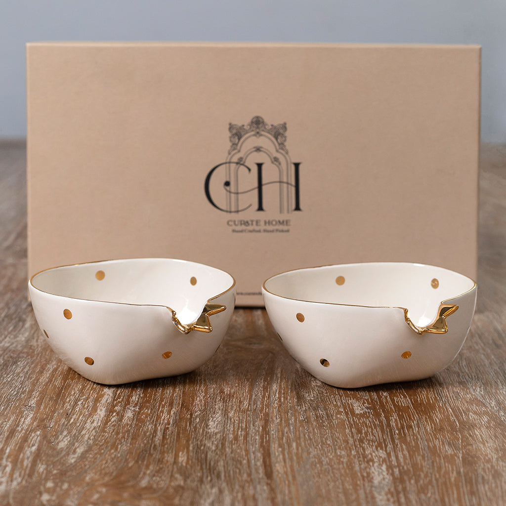 Pomegranate Bowl - Set if 2 (Cream)
