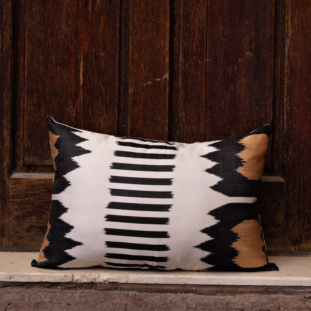 Badia Silk Ikat Cushion