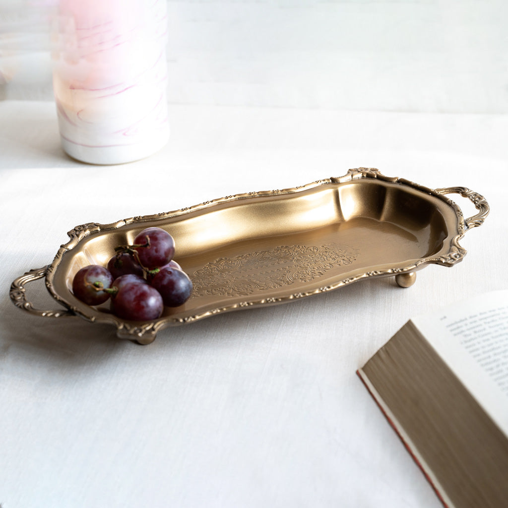 Contoured Brass Tray