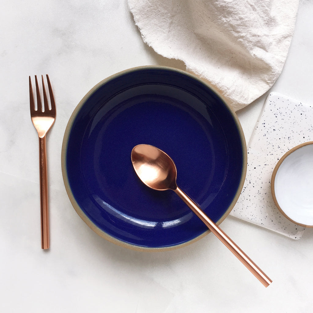 Coupe Salad Bowl - Cobalt