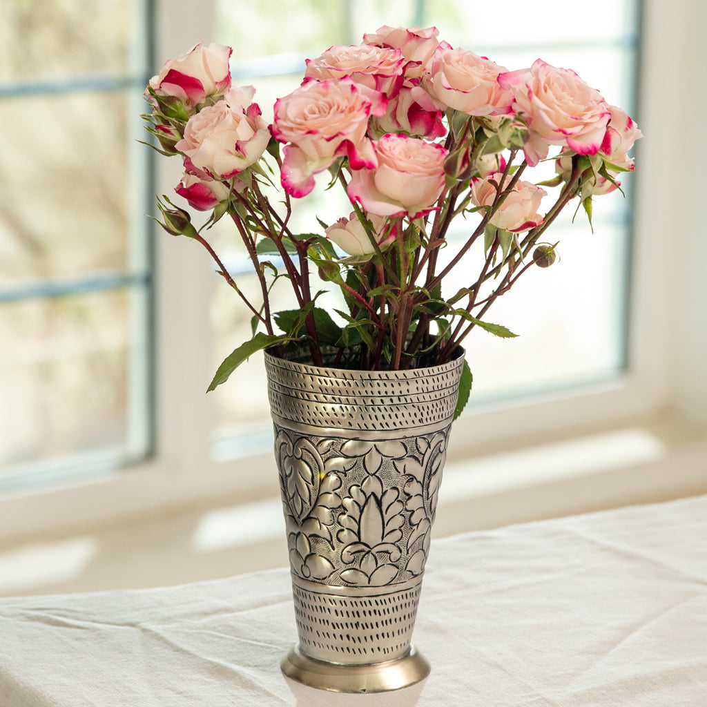 Farah Metal Vase Small