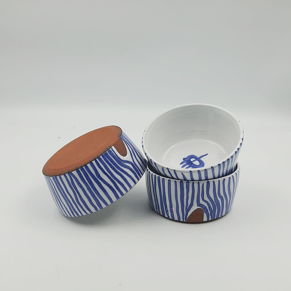 STRIPED SERVING BOWL