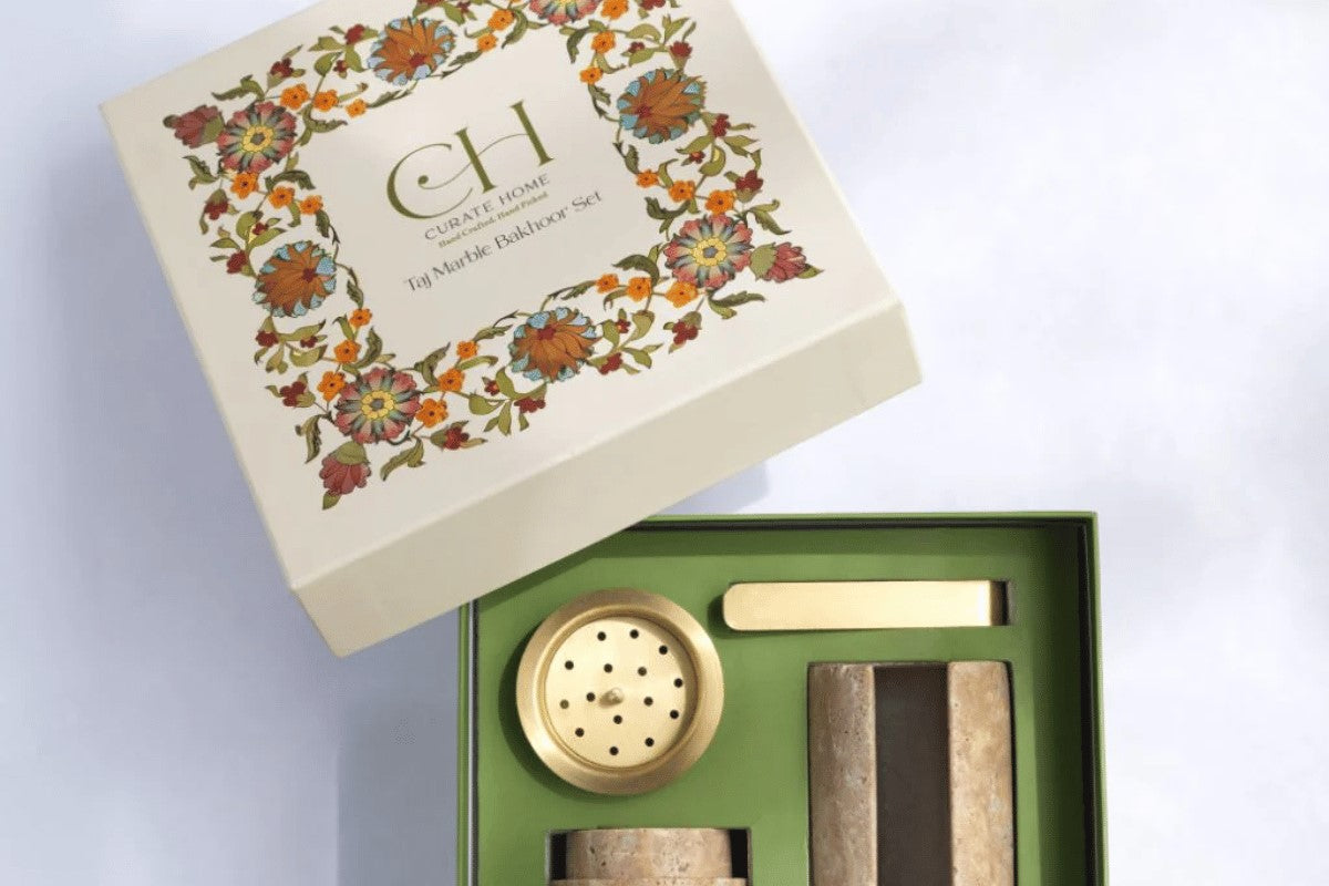 Taj Marble Mabkhara Bakhoor Set
