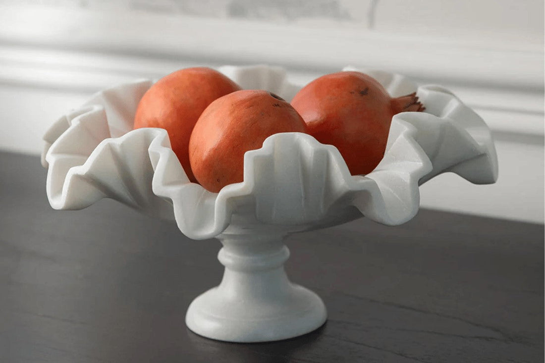 White Marble Fruit Bowl Dubai