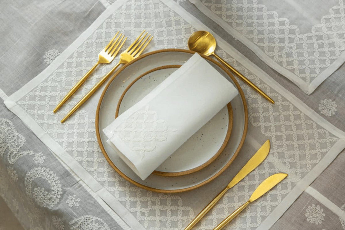 Refined Dining with Curate Home’s Table Linen &amp; Cotton Tableware