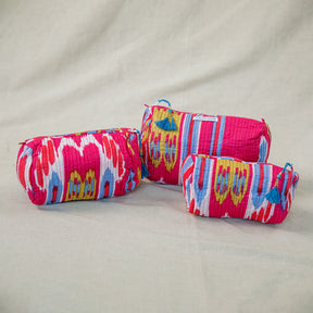 Block Printed Pouches Set of 3