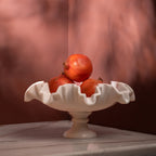 Safa White Marble Fruit Bowl