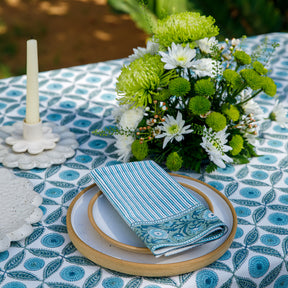 Lila Block Printed Napkins Set