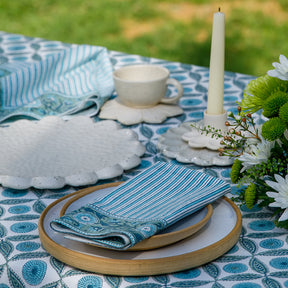 Lila Block Printed Napkins Set