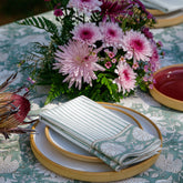 Pia Block Printed Tablecloth & Napkins Set