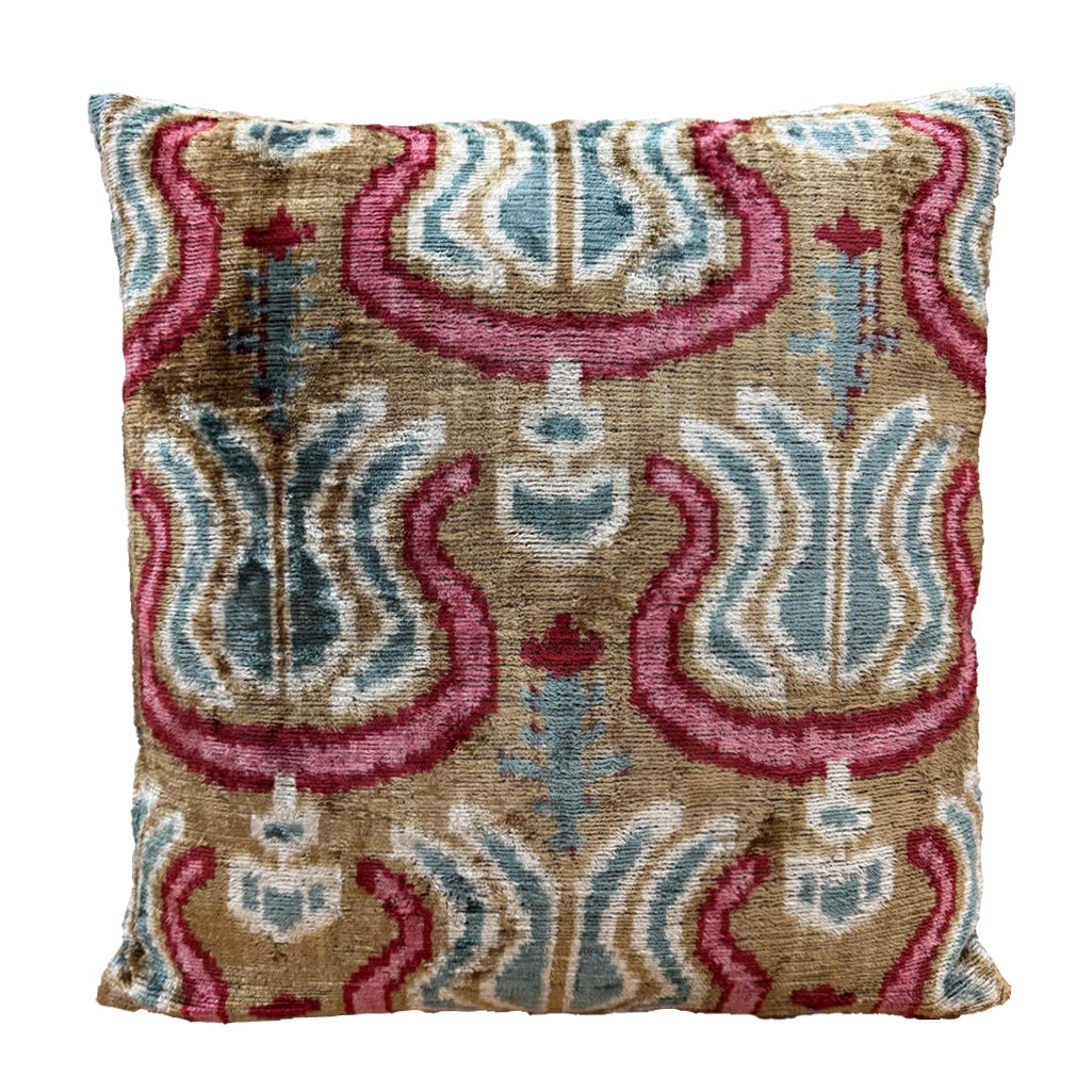 غطاء وسادة مخملي من زهرة