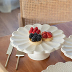 مجموعة زهرة - حامل كيك وطبق تقديم