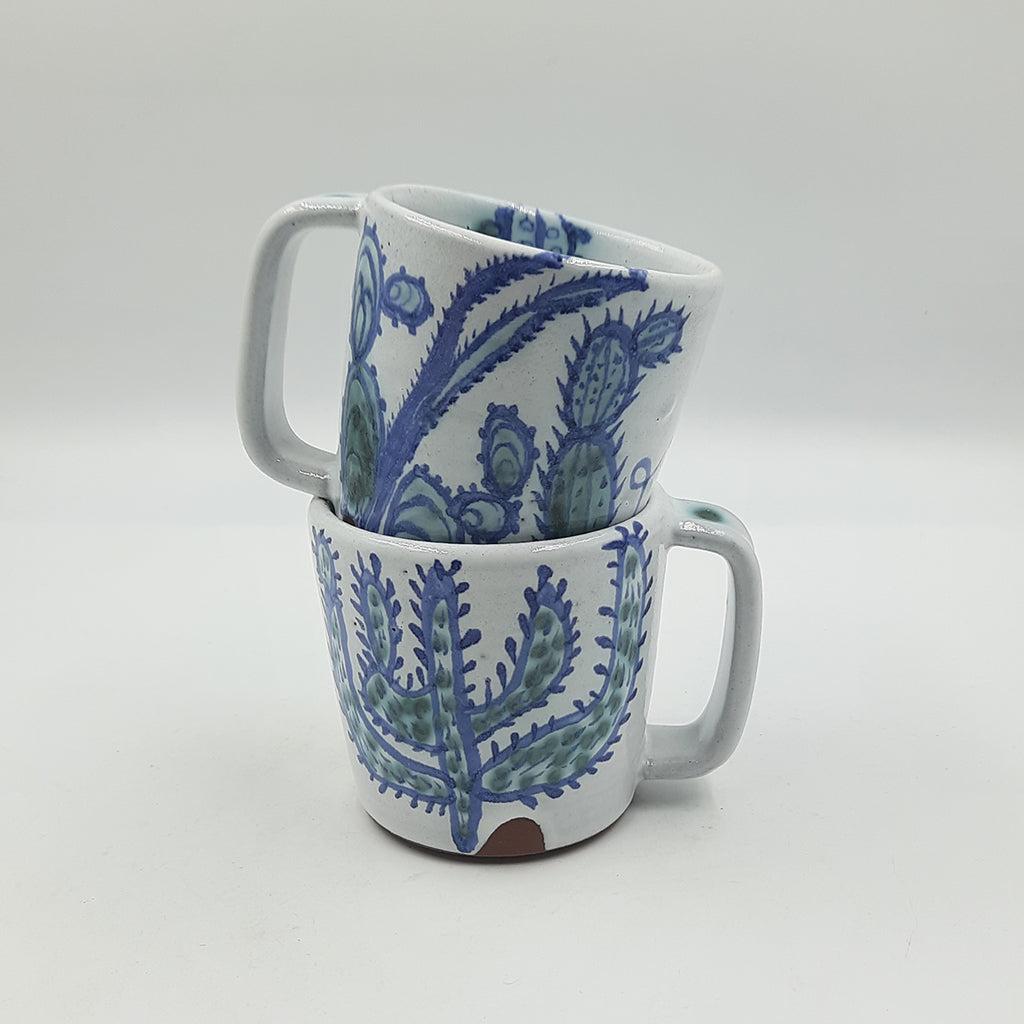 Blue And White Coffee Mugs- Assorted Motifs