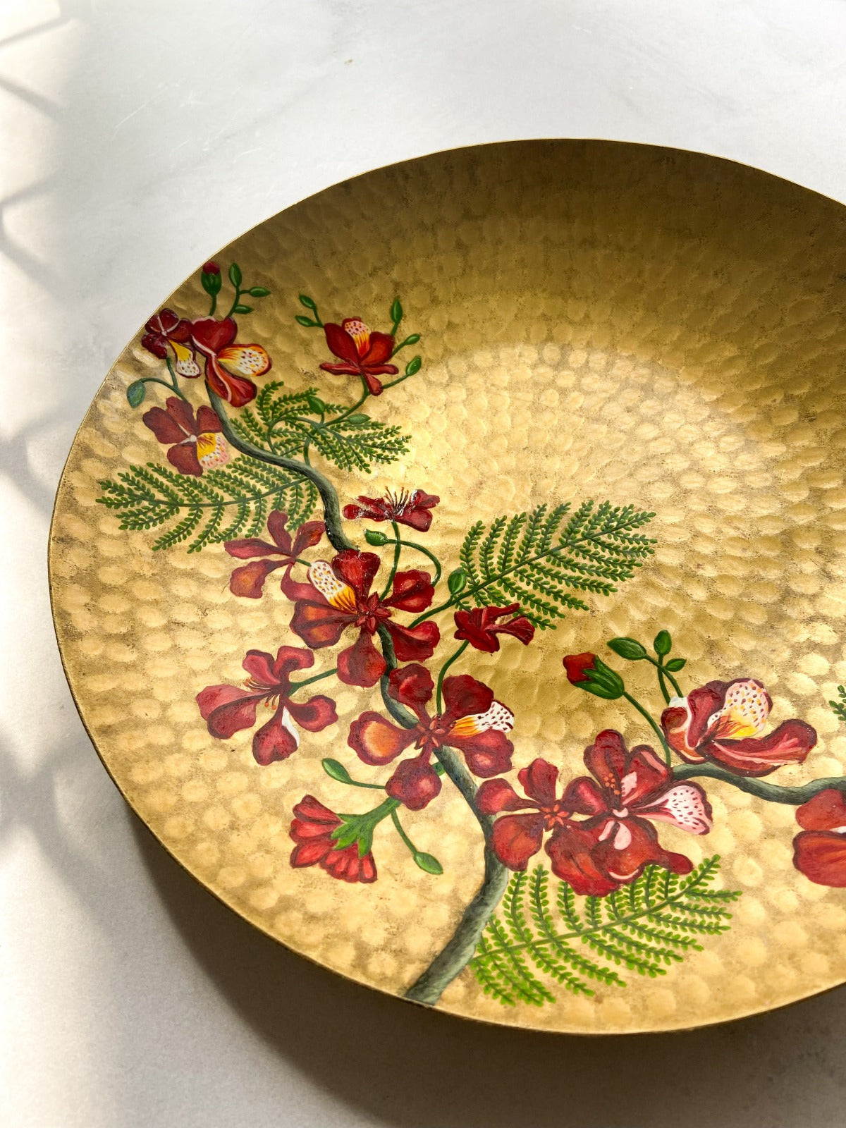 Hand Painted Brass Plates