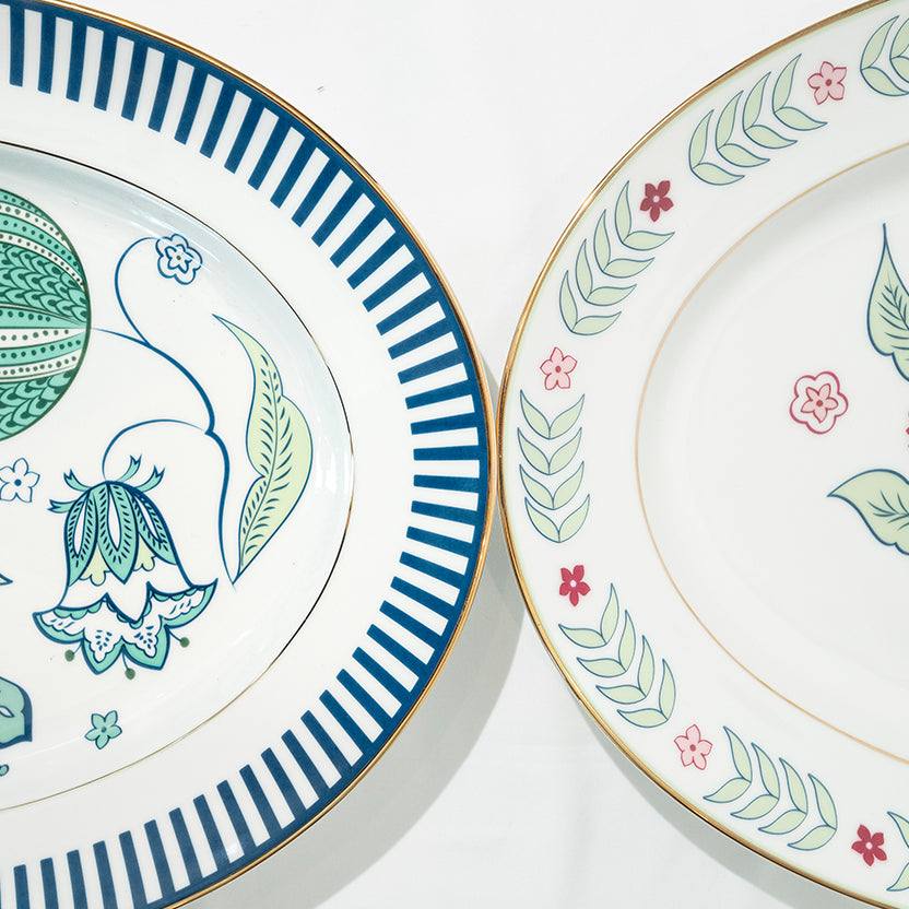 Chintz Platter - Blue