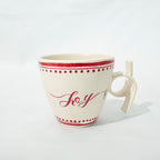 Handpainted Stoneware Mug- Joy