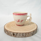 Handpainted Stoneware Mug- Joy