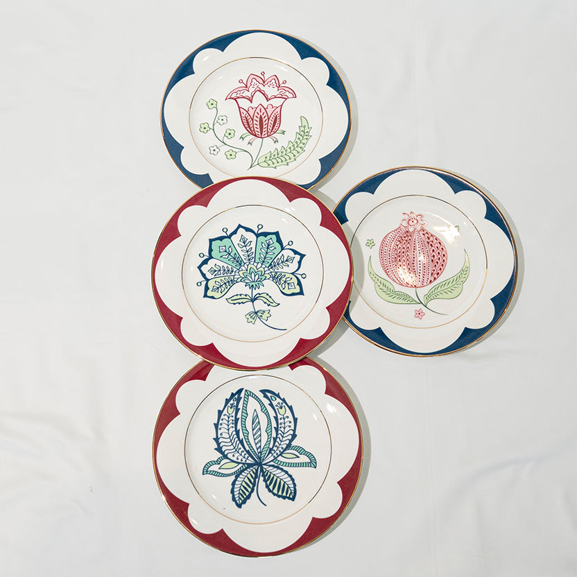 Chintz Salad Plates- Set of 4