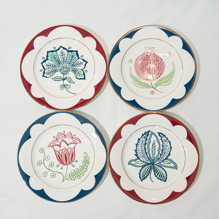Chintz Salad Plates- Set of 4