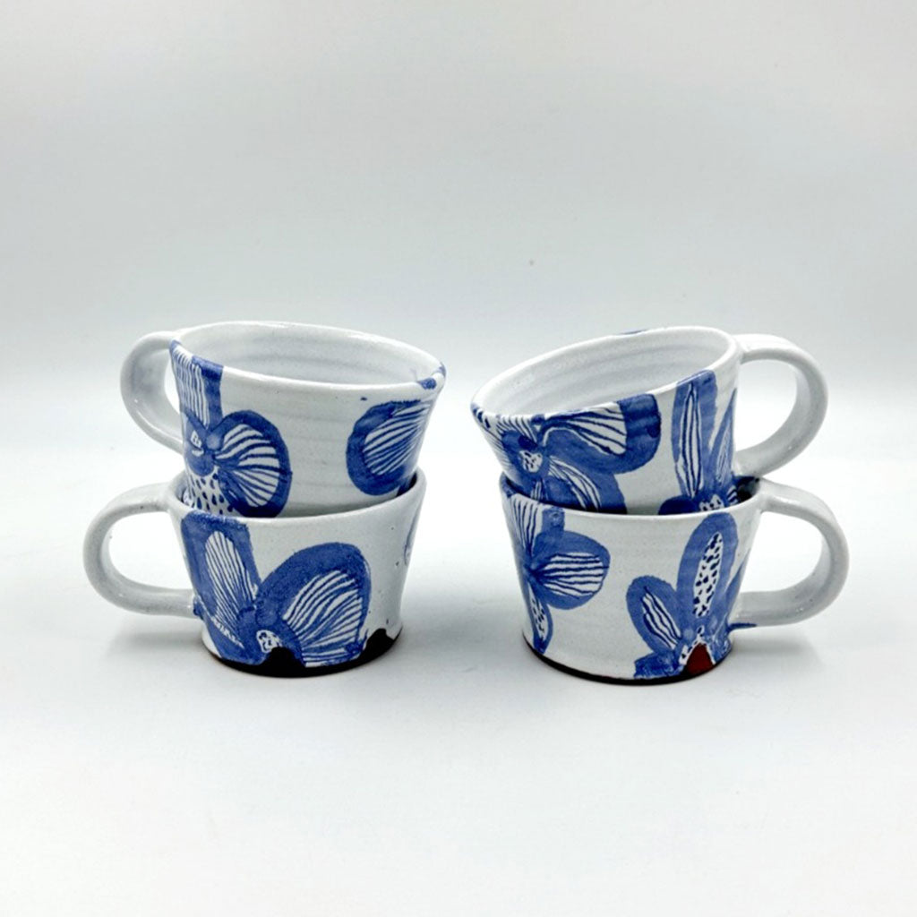 Blue And White Coffee Mugs- Assorted Motifs