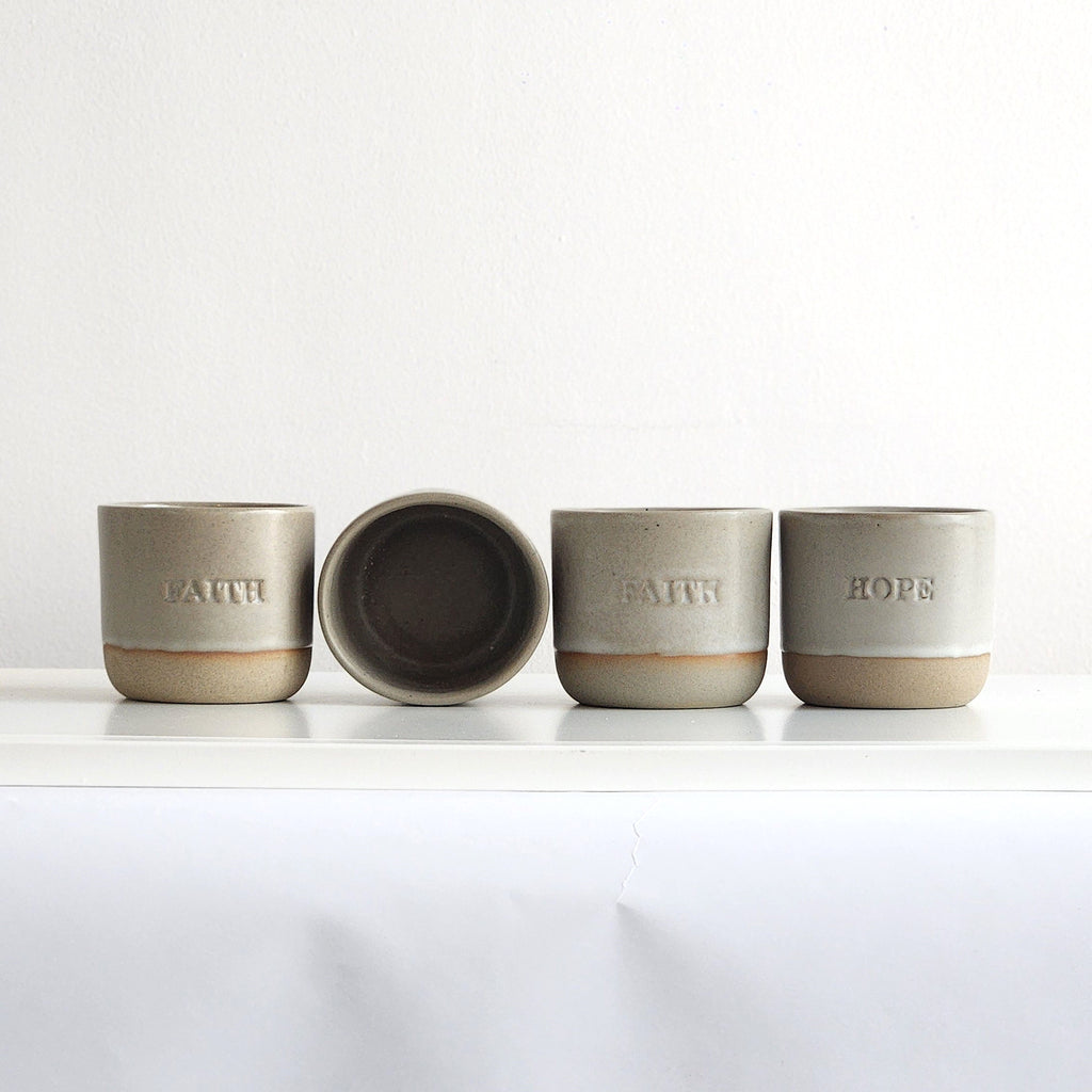 Hope and Faith Cups - Set of 4 | Imperfectly Perfect