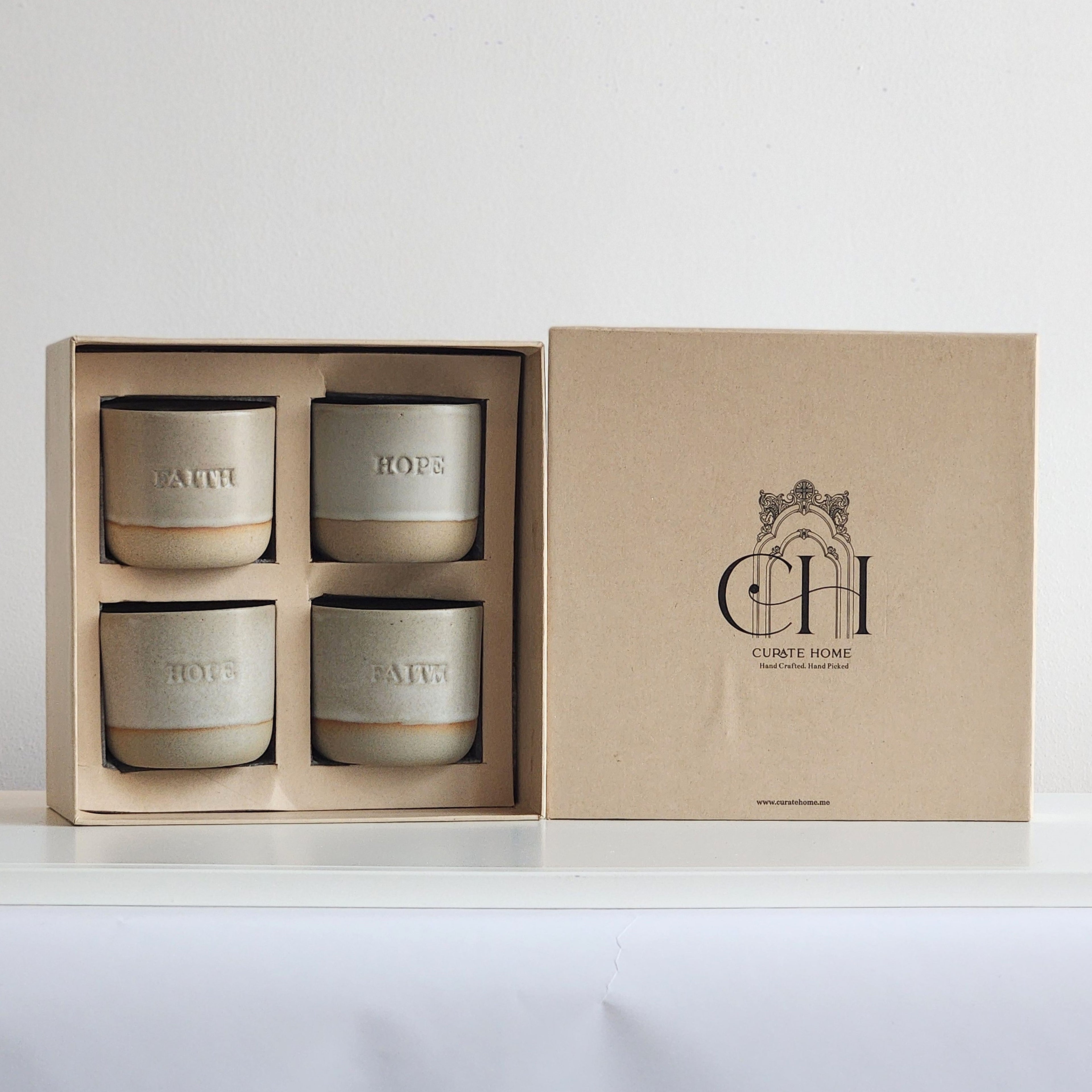 Hope and Faith Cups - Set of 4 | Imperfectly Perfect