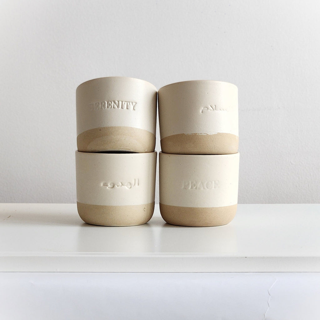 Peace and Serenity Cups - Set of 4 | Imperfectly Perfect