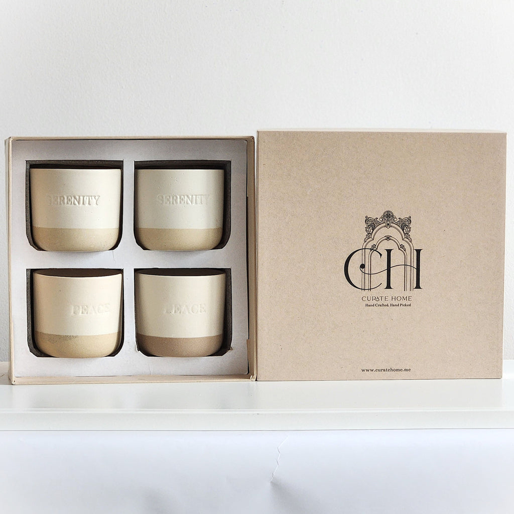 Peace and Serenity Cups - Set of 4 | Imperfectly Perfect