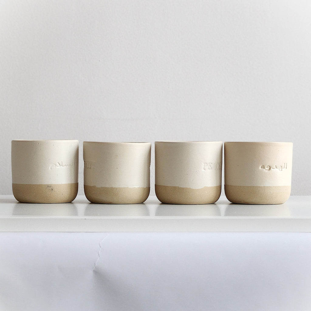 Peace and Serenity Cups - Set of 4 | Imperfectly Perfect