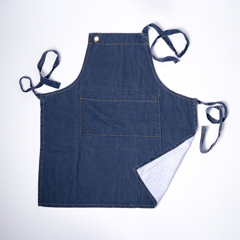 Denim Men's Apron and Oven Mitts