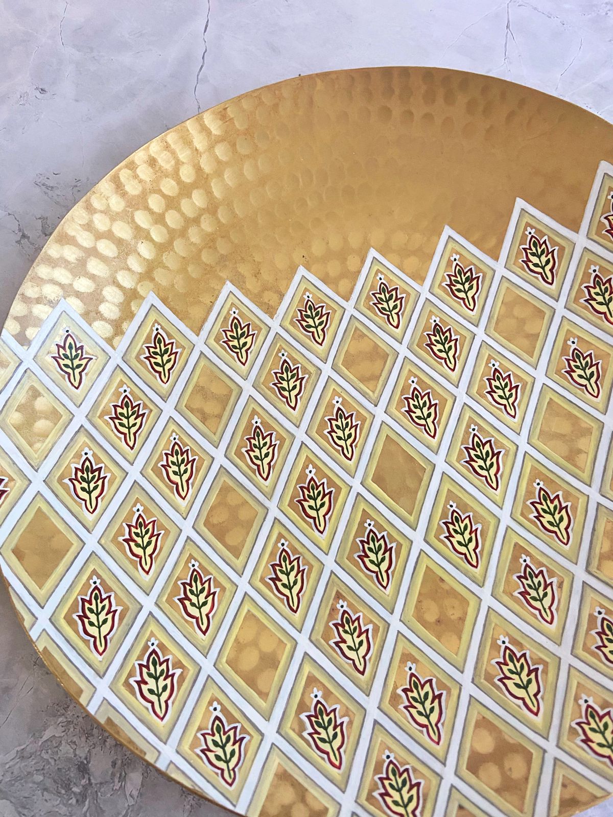 Hand Painted Brass Plates