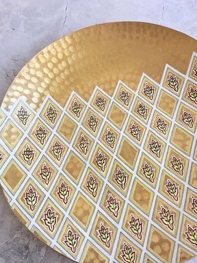Hand Painted Brass Plates