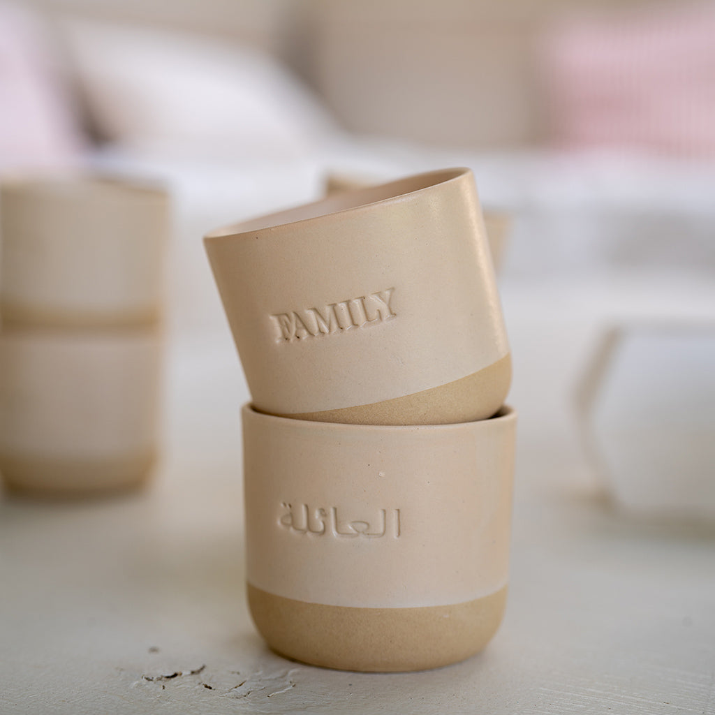 Home & Family Cups- Set of 4