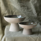 Olive Mist Pedestal Bowl