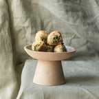 Light Sand Handcrafted Pedestal Bowl