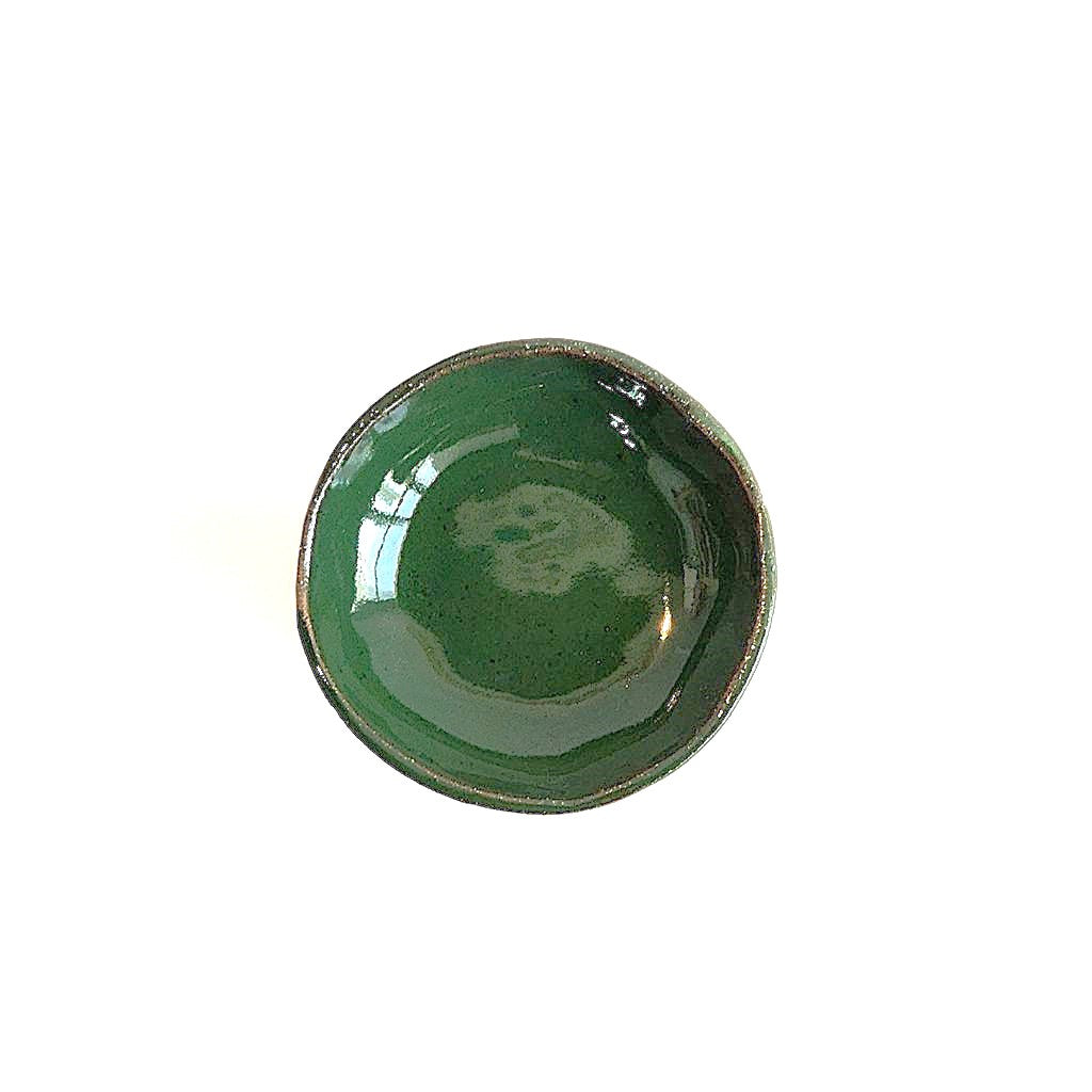 Forest Green Pedestal Bowl