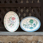 pomegranate chintz porcelain serving platter