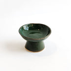 Forest Green Pedestal Bowl