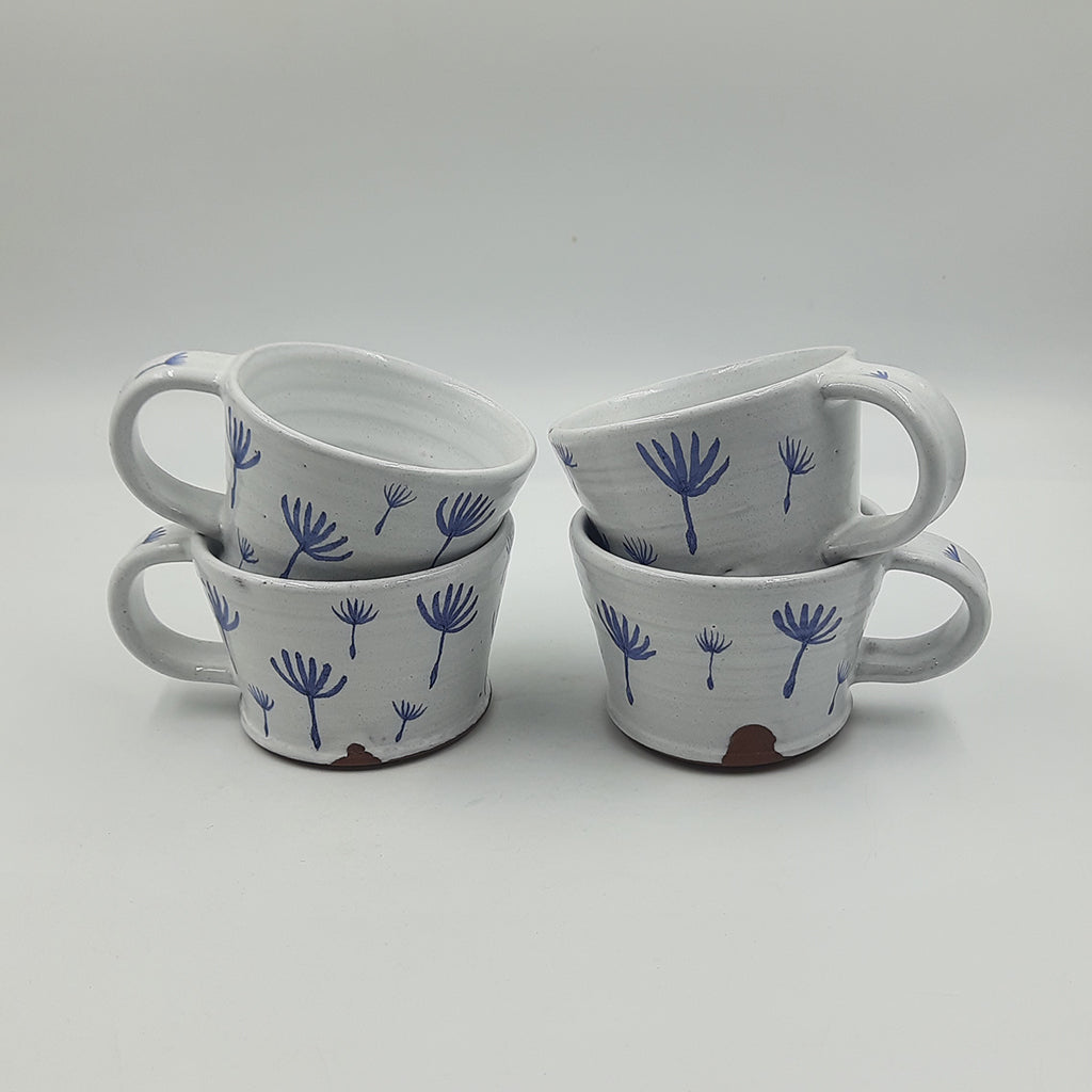 Blue And White Coffee Mugs- Assorted Motifs