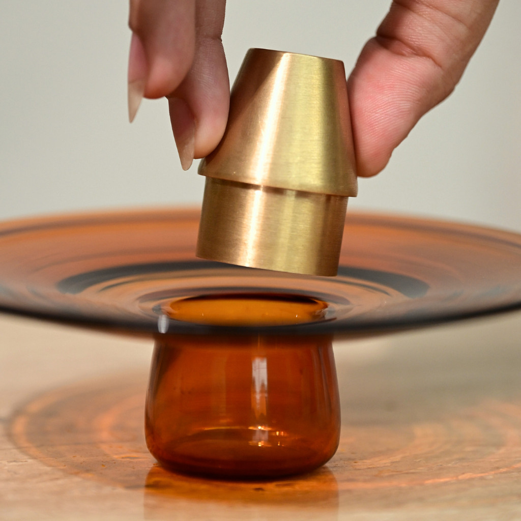 Amber Incense Holder Festive Box