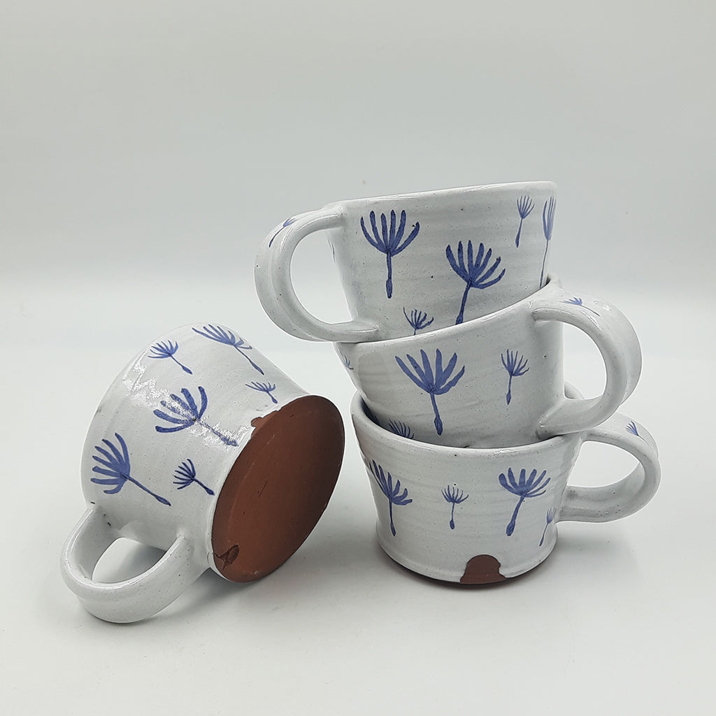 Blue And White Coffee Mugs- Assorted Motifs