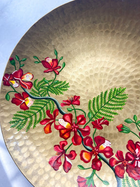 Hand Painted Brass Plates